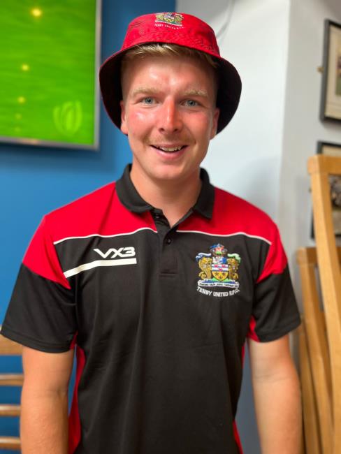 Harry Rossiter - man of match for Tenby United outside half Harry Rossiter - man of match for Tenby United outside half